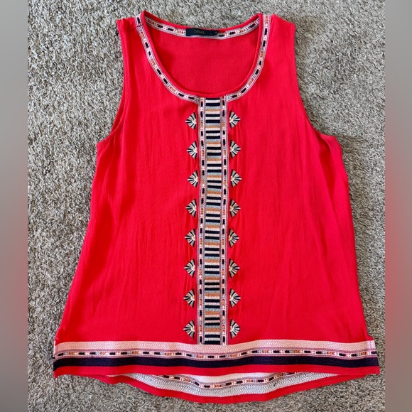 THML Tops - THML Embroidered Tank Size M